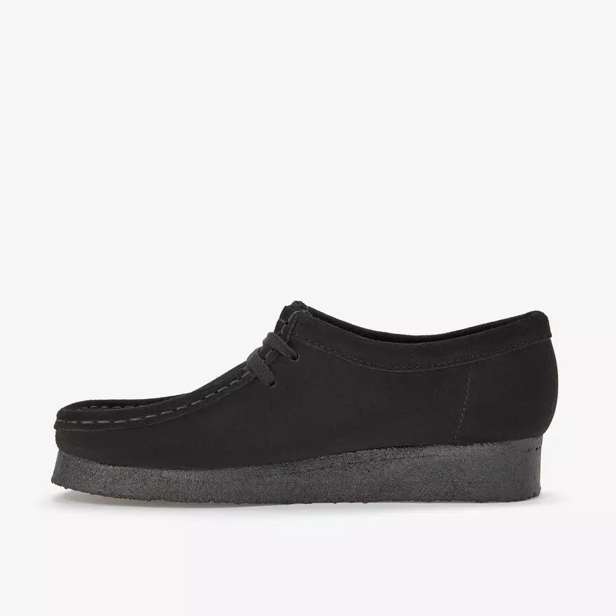 Wallabee™-schoenen voor dames van zwart suède Wallabee™-schoenen voor dames van zwart suède