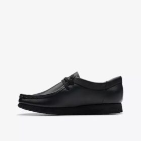 Wallabee™-schoenen voor oudere kinderen, zwart leer
