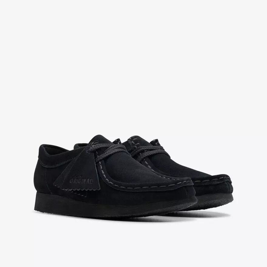 Wallabee-schoenen voor oudere kinderen, zwart suède Wallabee-schoenen voor oudere kinderen, zwart suède