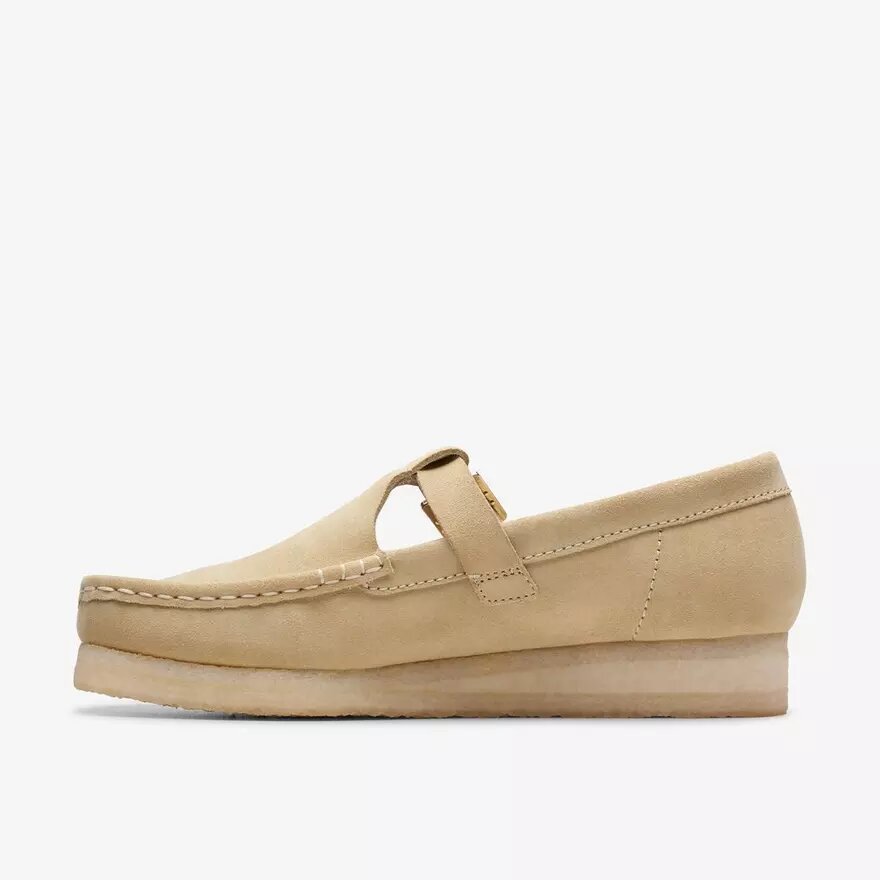 Wallabee T-Bar Maple suède Mocassins voor dames Wallabee T-Bar Maple suède Mocassins voor dames
