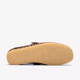 Wallabee T-bar-schoenen met luipaardprint voor dames