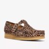 Wallabee T-bar-schoenen met luipaardprint voor dames Wallabee T-bar-schoenen met luipaardprint voor dames