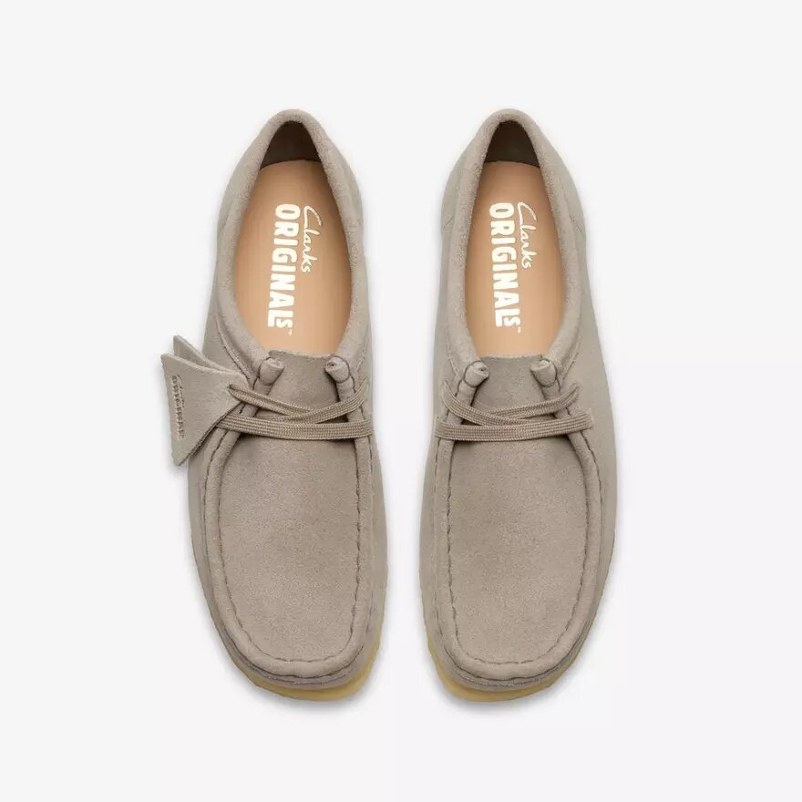 Wallabee voor dames in lichtgrijs suède Wallabee voor dames in lichtgrijs suède