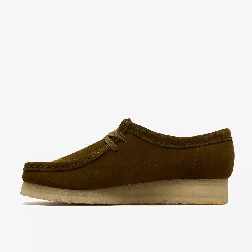 Wallabee voor dames in olijfgroen suède Wallabees Wallabee voor dames in olijfgroen suède Wallabees