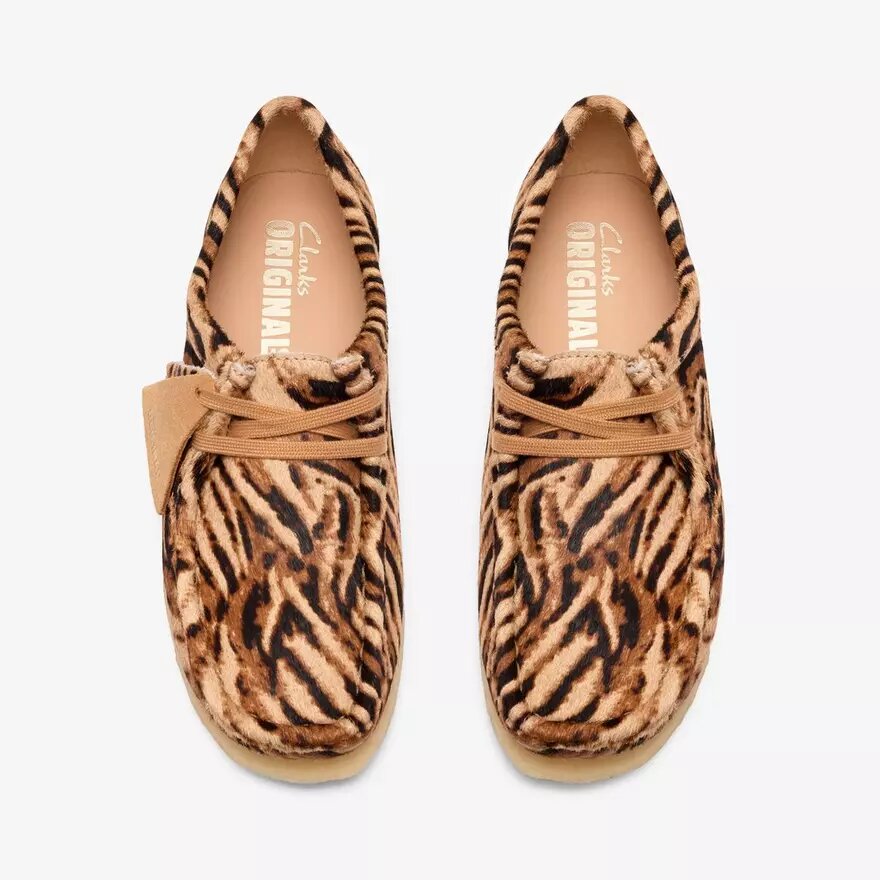 Wallabee voor dames met tijgerprint Wallabee voor dames met tijgerprint