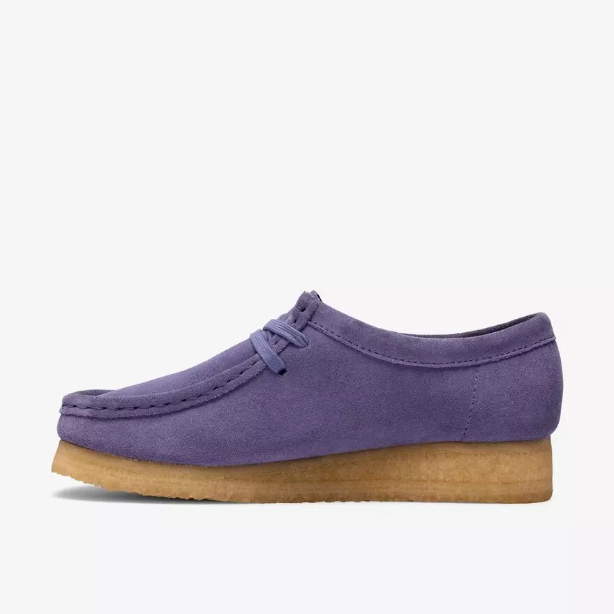 Wallabee voor dames: paarse Wallabees met opvallende details Wallabee voor dames: paarse Wallabees met opvallende details