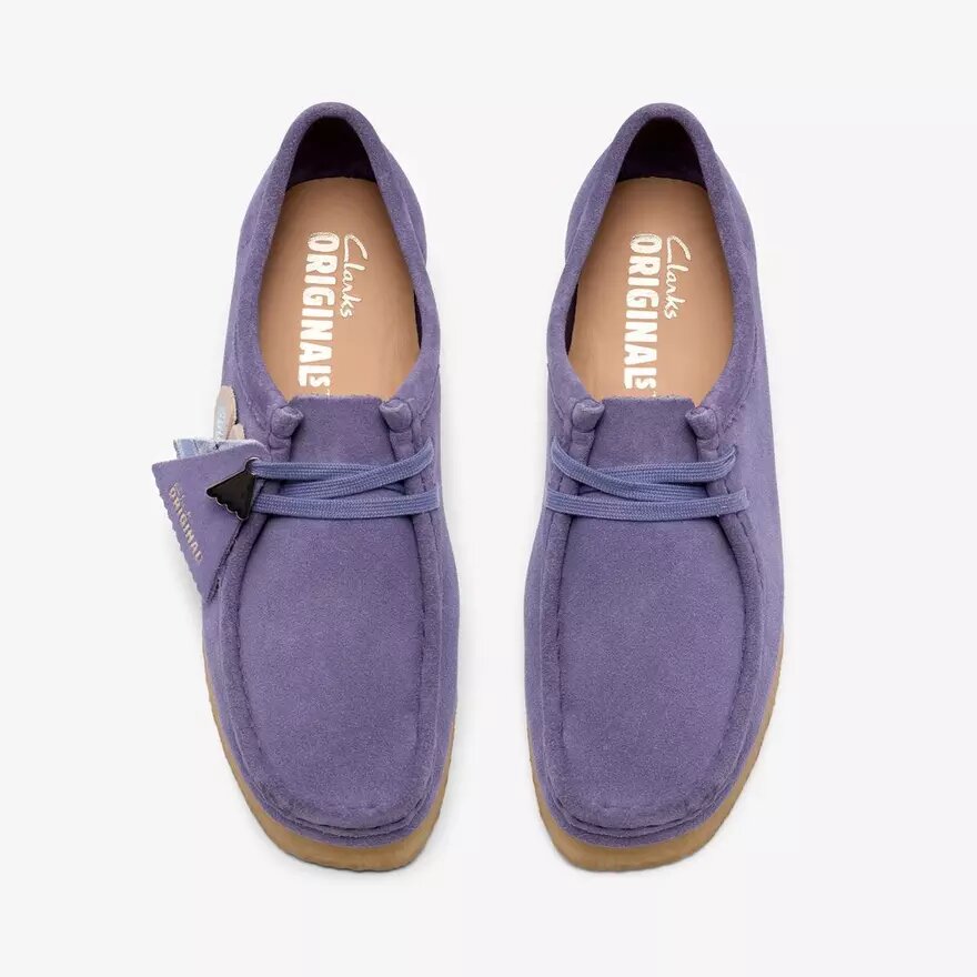 Wallabee voor dames: paarse Wallabees met opvallende details Wallabee voor dames: paarse Wallabees met opvallende details