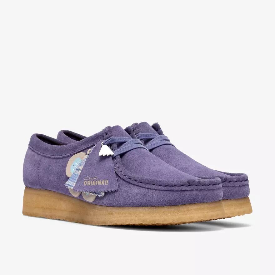 Wallabee voor dames: paarse Wallabees met opvallende details Wallabee voor dames: paarse Wallabees met opvallende details