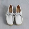 Wallabee voor dames, wit generfd leer Wallabee voor dames, wit generfd leer