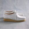 Wallabee voor dames, wit generfd leer Wallabee voor dames, wit generfd leer