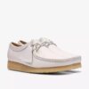 Wallabee voor dames, wit generfd leer Wallabee voor dames, wit generfd leer