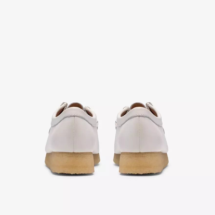 Wallabee voor dames, wit generfd leer Wallabee voor dames, wit generfd leer