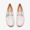 Wallabee voor dames, wit generfd leer Wallabee voor dames, wit generfd leer
