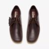 Wallabee voor heren, donkerbruin leer