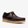 Wallabee voor heren, donkerbruin leer