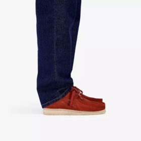 Wallabee voor heren in dieprood suède