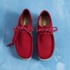 Wallabee voor heren in dieprood suède Wallabee voor heren in dieprood suède