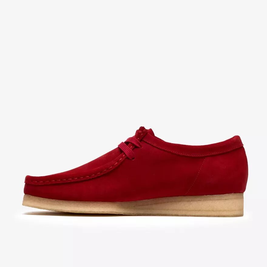Wallabee voor heren in dieprood suède Wallabee voor heren in dieprood suède