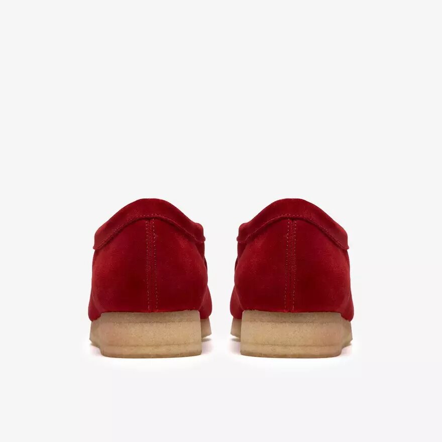 Wallabee voor heren in dieprood suède Wallabee voor heren in dieprood suède