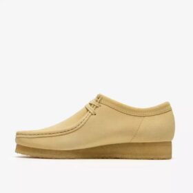 Wallabee voor heren in lichtgeel suède Wallabees