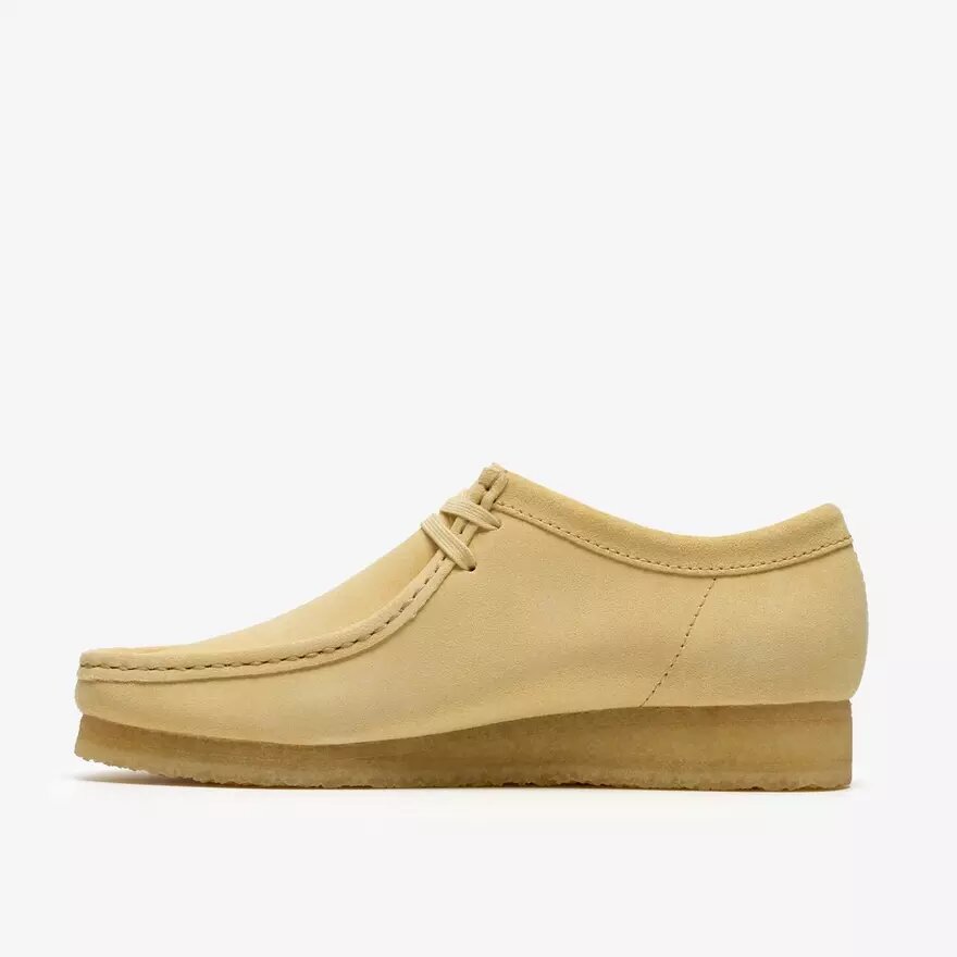 Wallabee voor heren in lichtgeel suède Wallabees Wallabee voor heren in lichtgeel suède Wallabees