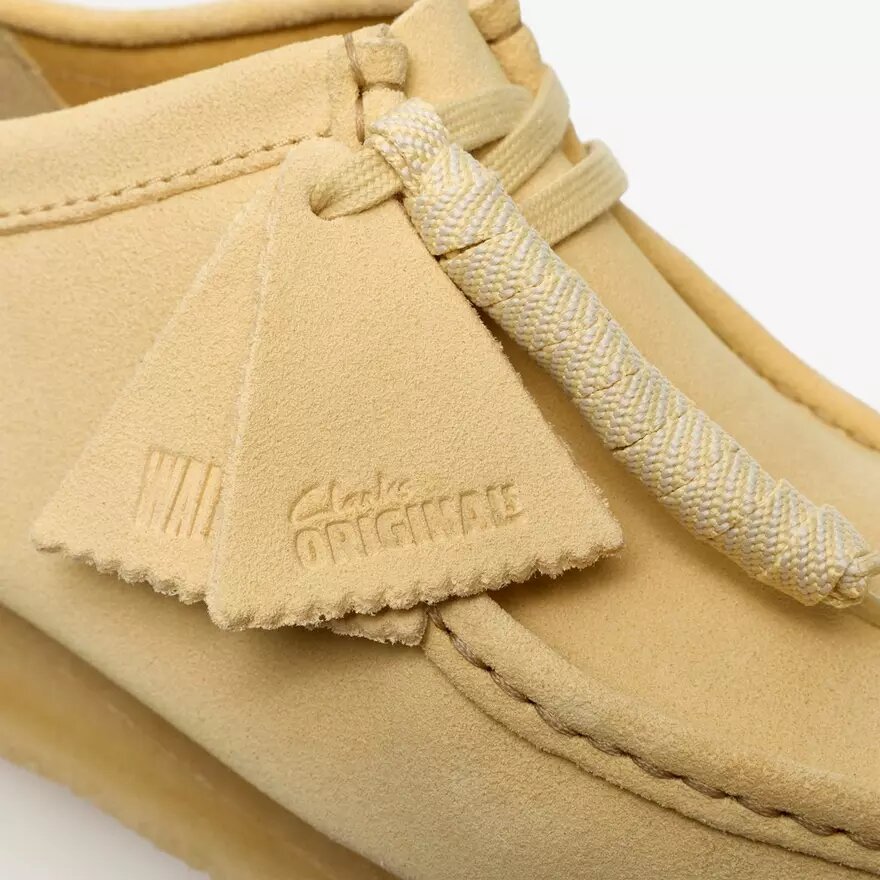 Wallabee voor heren in lichtgeel suède Wallabees Wallabee voor heren in lichtgeel suède Wallabees