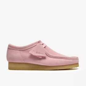 Wallabee voor heren, lichtroze suède Wallabees