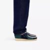 Wallabee voor heren met blauw/groene streep Wallabee voor heren met blauw/groene streep