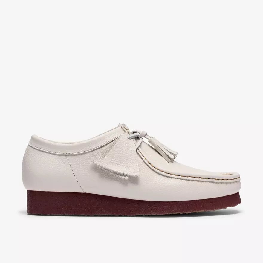 Wallabee voor heren, wit leer Wallabee voor heren, wit leer