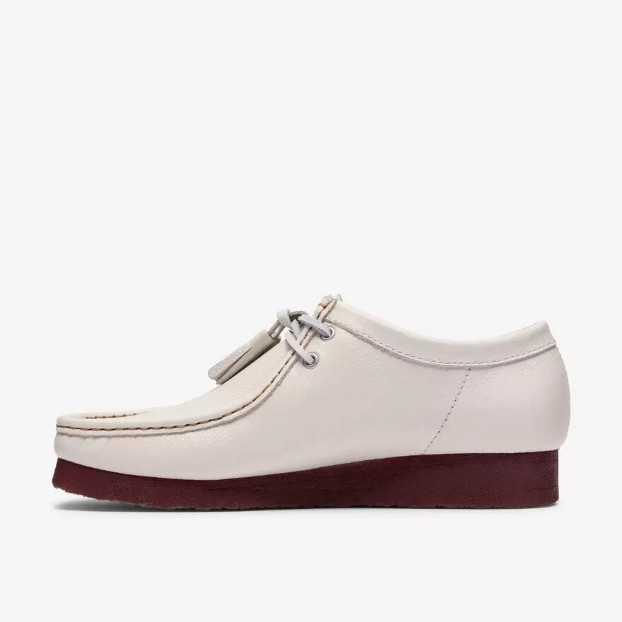 Wallabee voor heren, wit leer Wallabee voor heren, wit leer