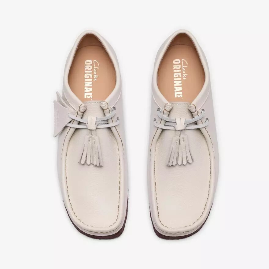 Wallabee voor heren, wit leer Wallabee voor heren, wit leer