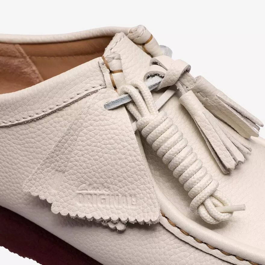 Wallabee voor heren, wit leer Wallabee voor heren, wit leer