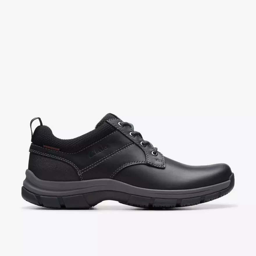 Walpath Low herenschoen met veters, zwart leer Walpath Low herenschoen met veters, zwart leer