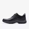 Walpath Low herenschoen met veters, zwart leer Walpath Low herenschoen met veters, zwart leer