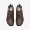 Walpath Low herenschoen van bruin leer met vetersluiting Walpath Low herenschoen van bruin leer met vetersluiting