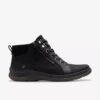 Waterdichte zwarte leren Chelsea boots voor dames van Orlene Top Waterdichte zwarte leren Chelsea boots voor dames van Orlene Top