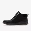 Waterdichte zwarte leren Chelsea boots voor dames van Orlene Top Waterdichte zwarte leren Chelsea boots voor dames van Orlene Top