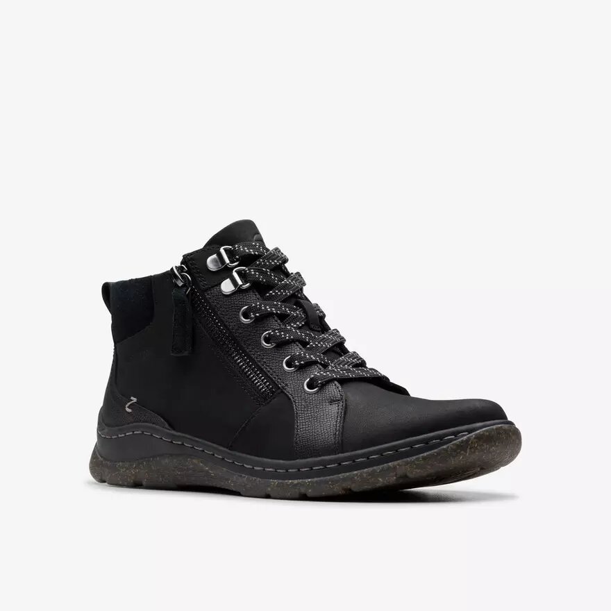 Waterdichte zwarte leren Chelsea boots voor dames van Orlene Top Waterdichte zwarte leren Chelsea boots voor dames van Orlene Top