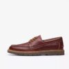 Weltridge Moc herenbootchoen van donkerbruin leer