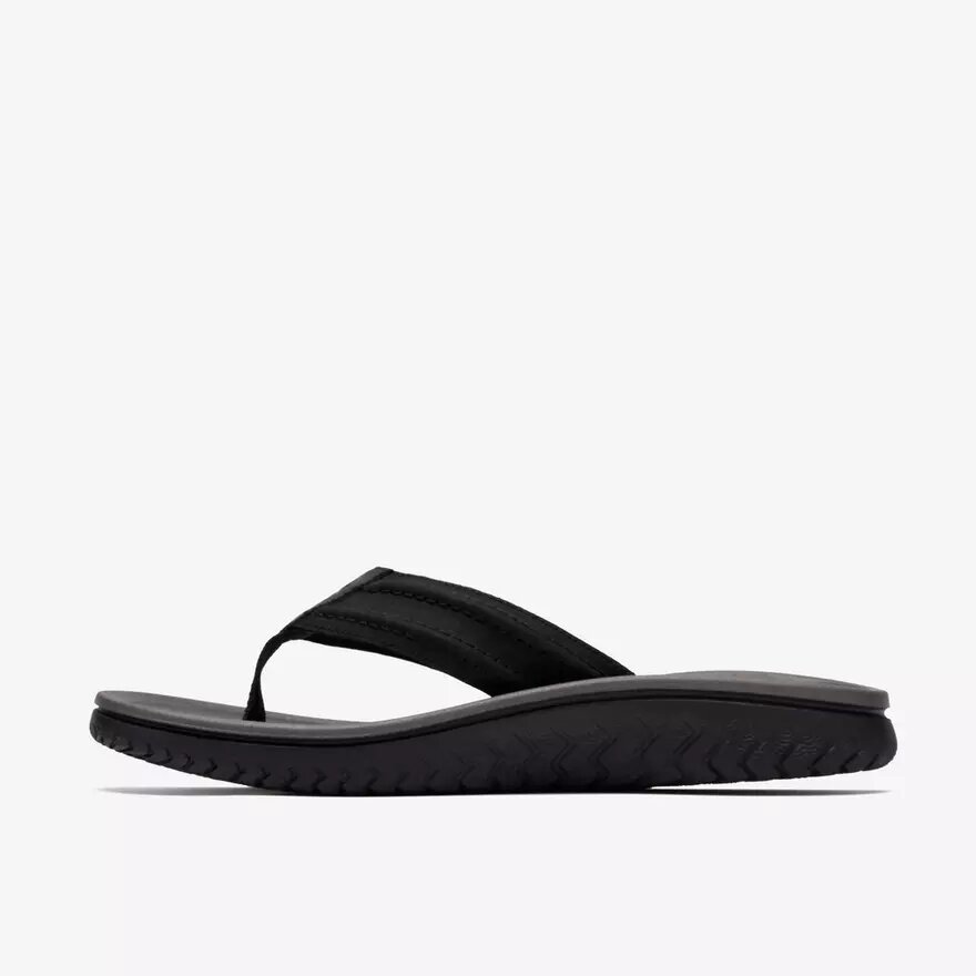 Wesley Surf zwarte leren Flip-flop voor heren Wesley Surf zwarte leren Flip-flop voor heren