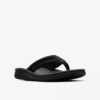 Wesley Surf zwarte leren Flip-flop voor heren Wesley Surf zwarte leren Flip-flop voor heren