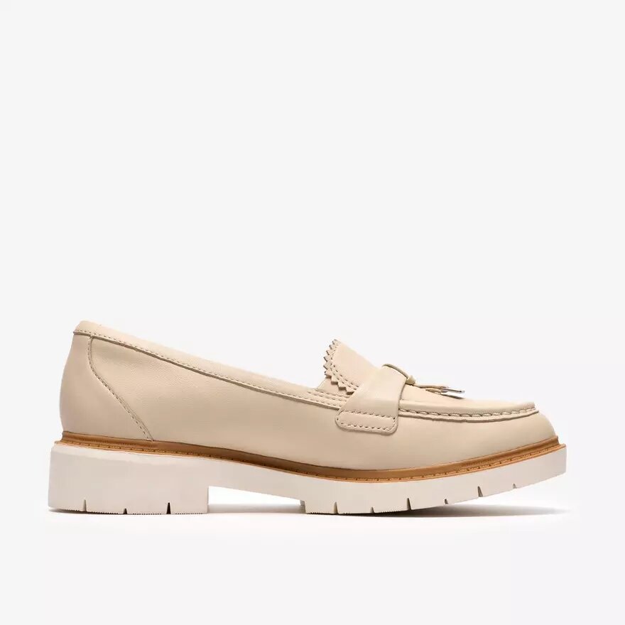 Westlynn Bella crèmekleurige leren Loafers voor dames Westlynn Bella crèmekleurige leren Loafers voor dames