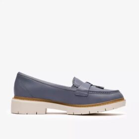 Westlynn Bella denimblauwe leren Loafers voor dames