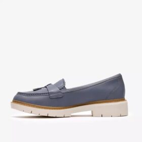 Westlynn Bella denimblauwe leren Loafers voor dames