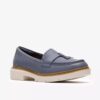 Westlynn Bella denimblauwe leren Loafers voor dames