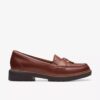 Westlynn Bella-Loafers van bruin leer voor dames