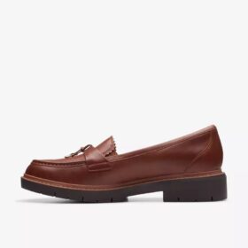 Westlynn Bella-Loafers van bruin leer voor dames