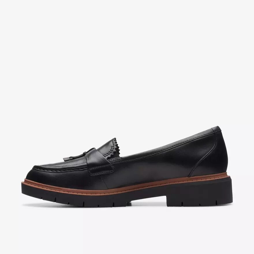 Westlynn Bella zwarte leren Loafers voor dames Westlynn Bella zwarte leren Loafers voor dames
