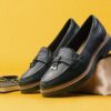 Westlynn Bella zwarte leren Loafers voor dames Westlynn Bella zwarte leren Loafers voor dames
