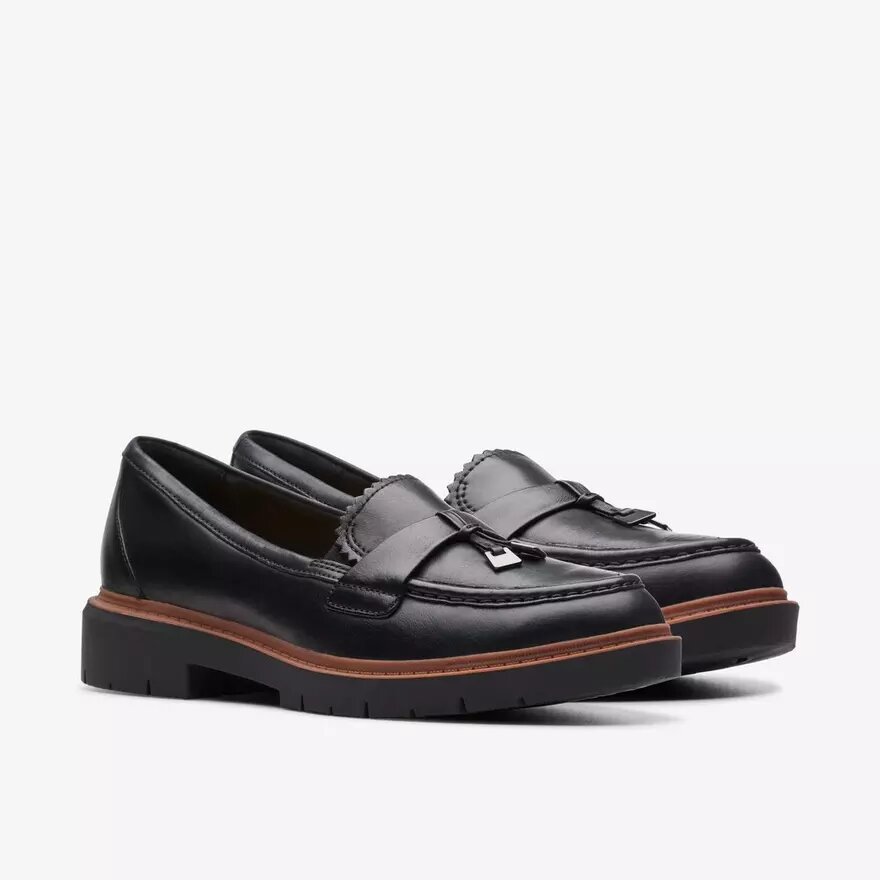 Westlynn Bella zwarte leren Loafers voor dames Westlynn Bella zwarte leren Loafers voor dames